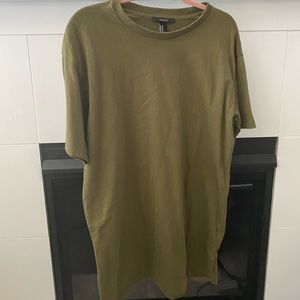 Olive Green T Shirt Dress